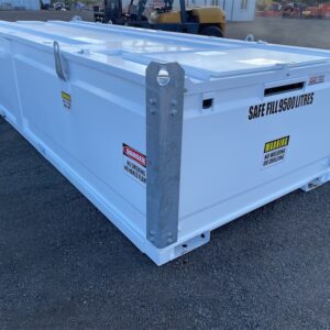 Bunded Fuel Storage Cube with Solar Powered Pump