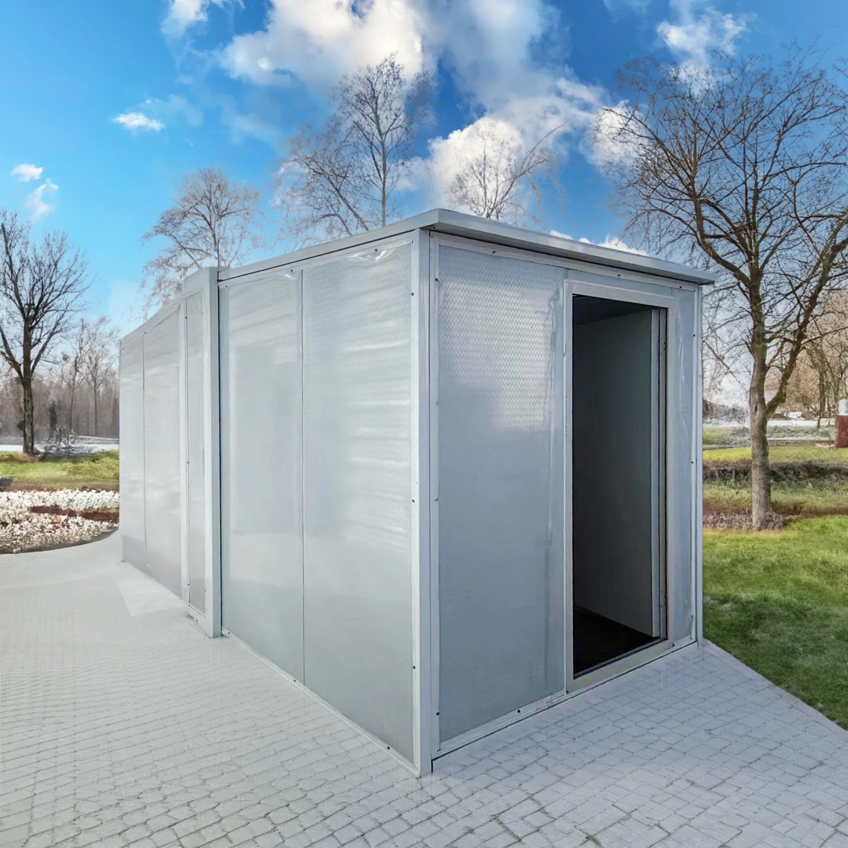 Foldable Insulated Tiny House Casita Mobile Office Shelter