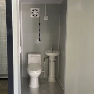Portable Single Stall Restroom Sink Toilet