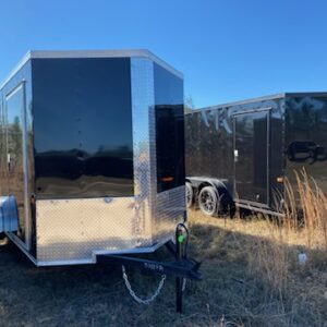 2024 Rock Solid 6 X 12 SA Enclosed Cargo Trailer in Black